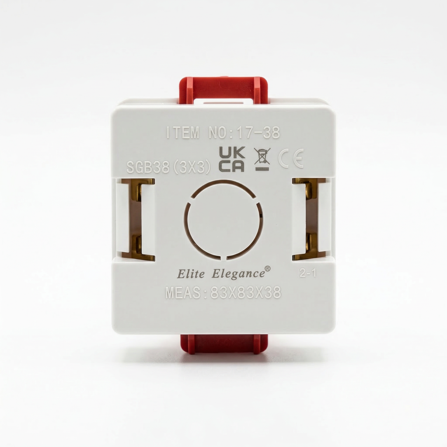 Elite Elegance 1 Gang Dry Lining Back Box 38mm Knockout Pattress Box