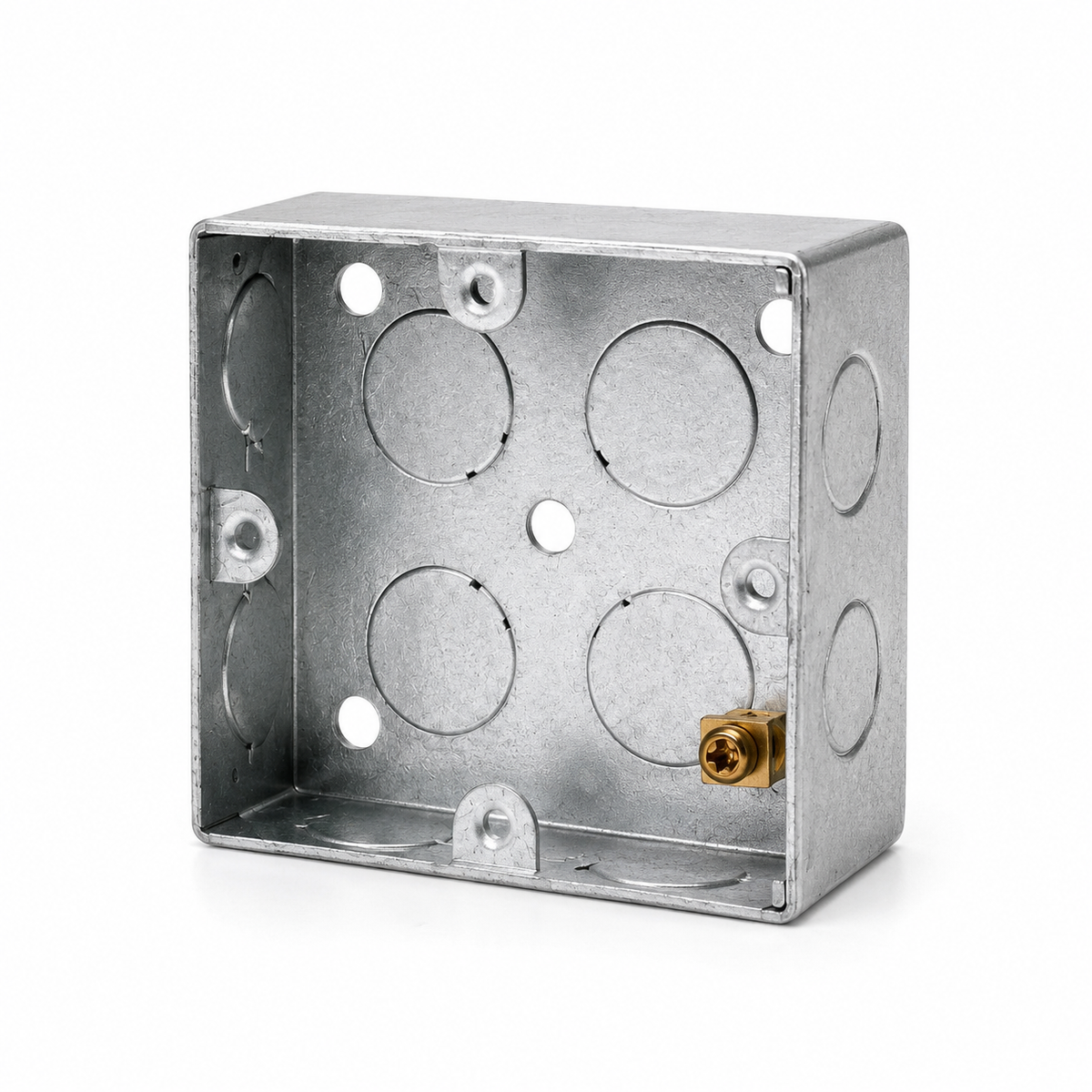 50 Pack 1 Gang Metal Back Boxes 25mm Adjustable Lug | Elite Elegance