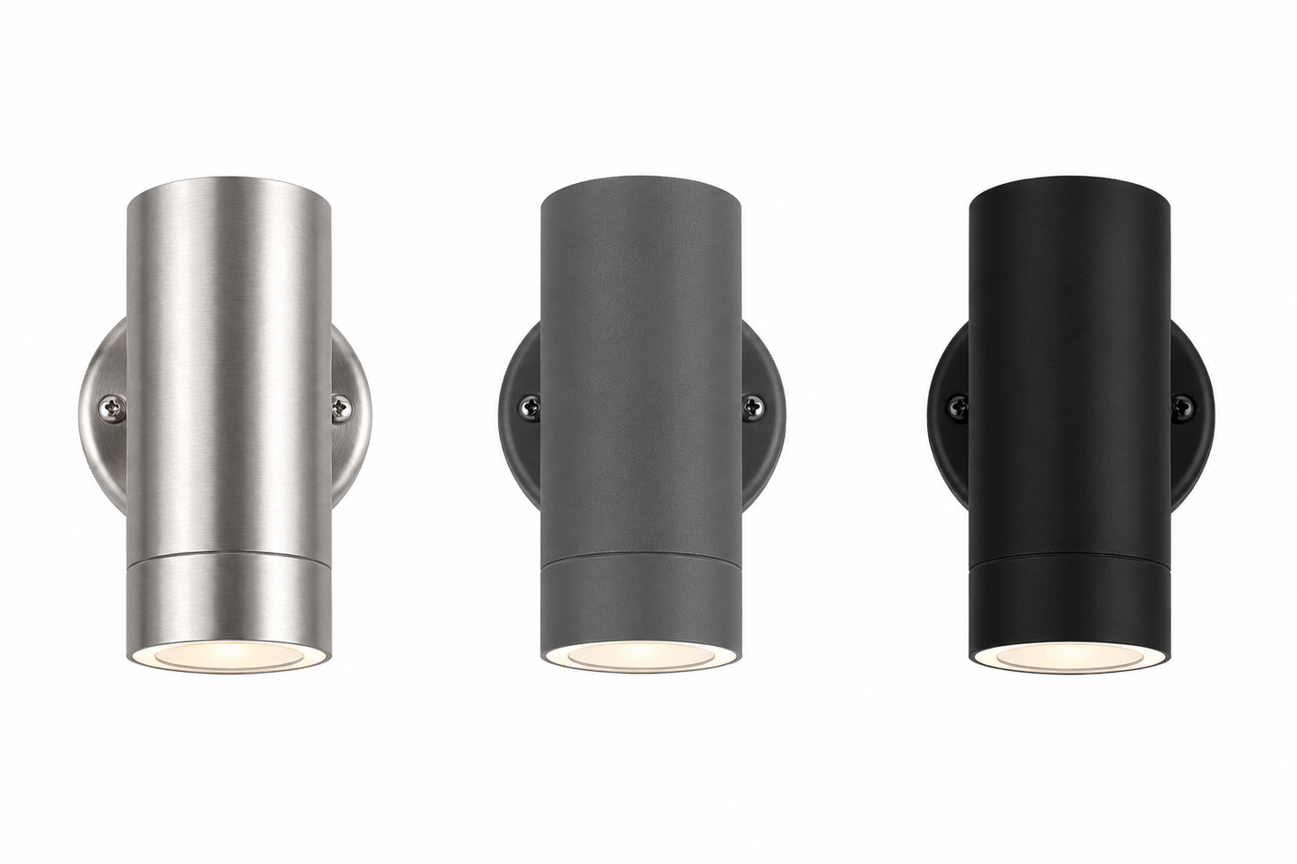 GU10 Outdoor Wall Light Downlight IP44 Grey | Baxton