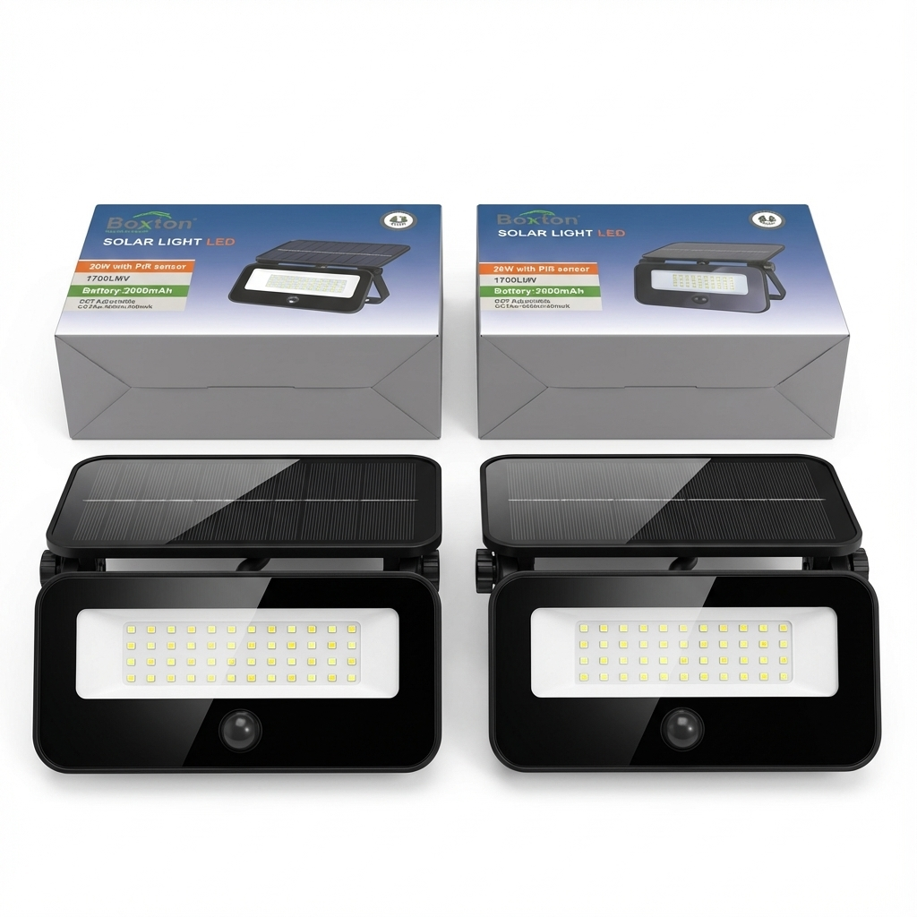 Baxton LED Solar Light 20/50w 3CCT IP65 with PIR Sensor