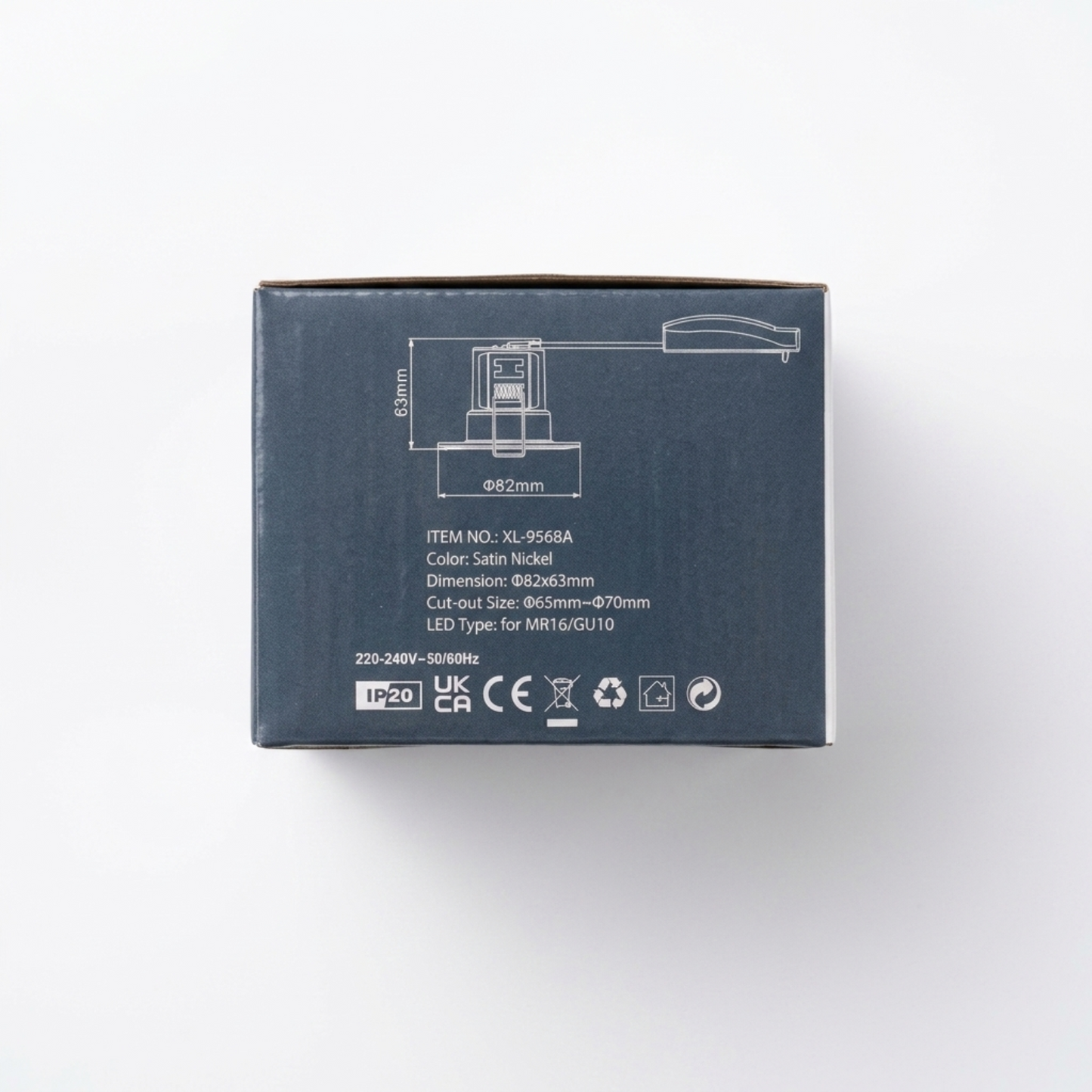 Baxton Essential Fire Rated GU10 Downlight White