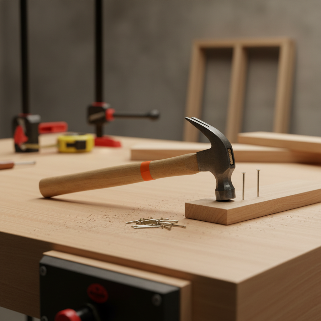 Finder 8oz Claw Hammer with Wooden Handle