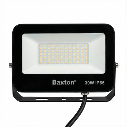 Baxton 30W LED Floodlight 3CCT (3000K 4000K 6500K) IP65 Outdoor Light