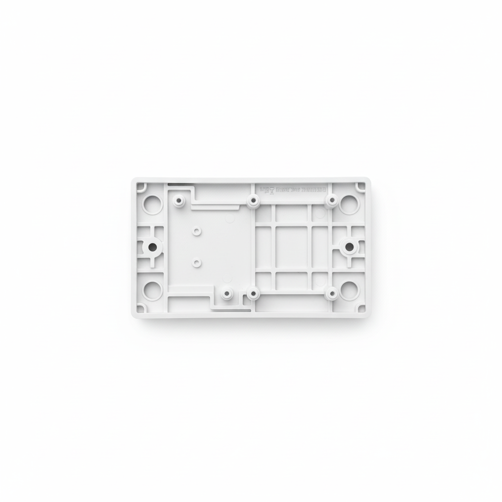 2 Gang Blank Plate White | Elite Elegance