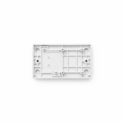2 Gang Blank Plate White | Elite Elegance