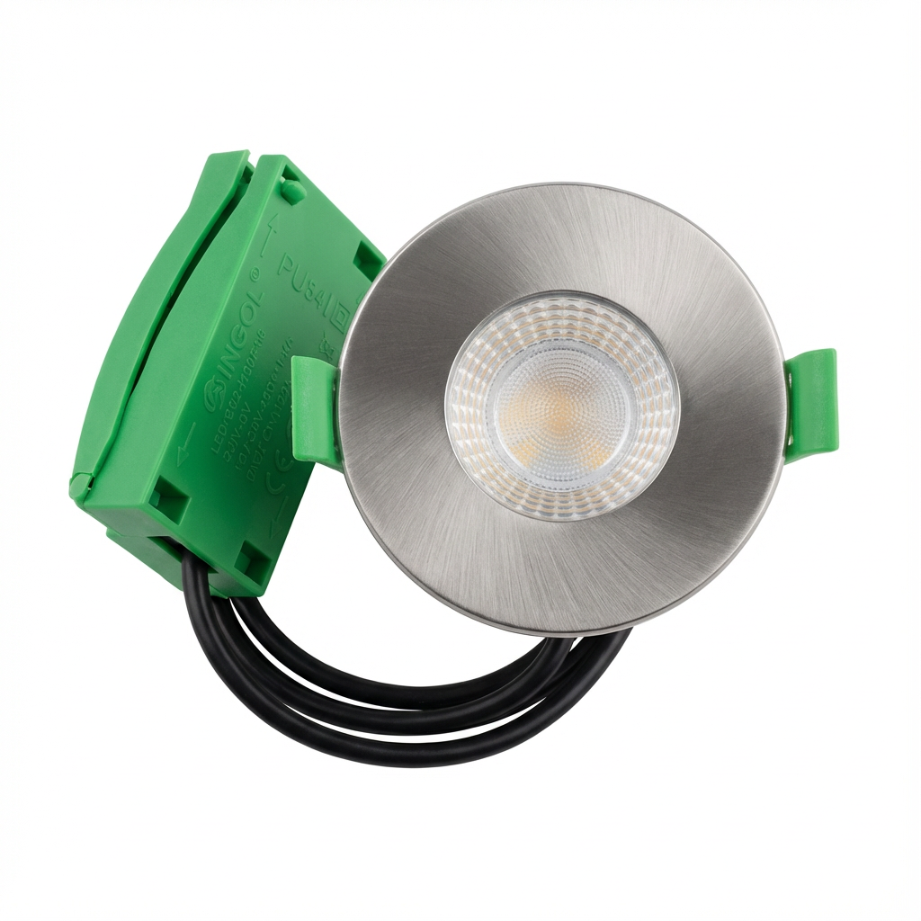 Baxton LED Fire-Rated Push-Fit Downlight (5.5/7.5w, 3CCT, Dimmable) IP65