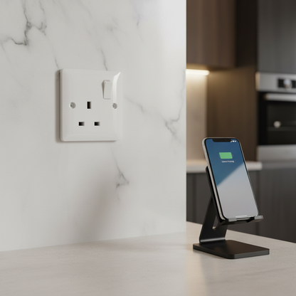 13A Single Switched Socket DP White | Elite Elegance