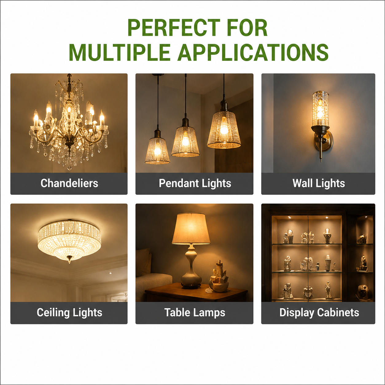 Baxton 10 Pack G9 LED Light Bulbs 3.5W Warm White 3000K Non Dimmable