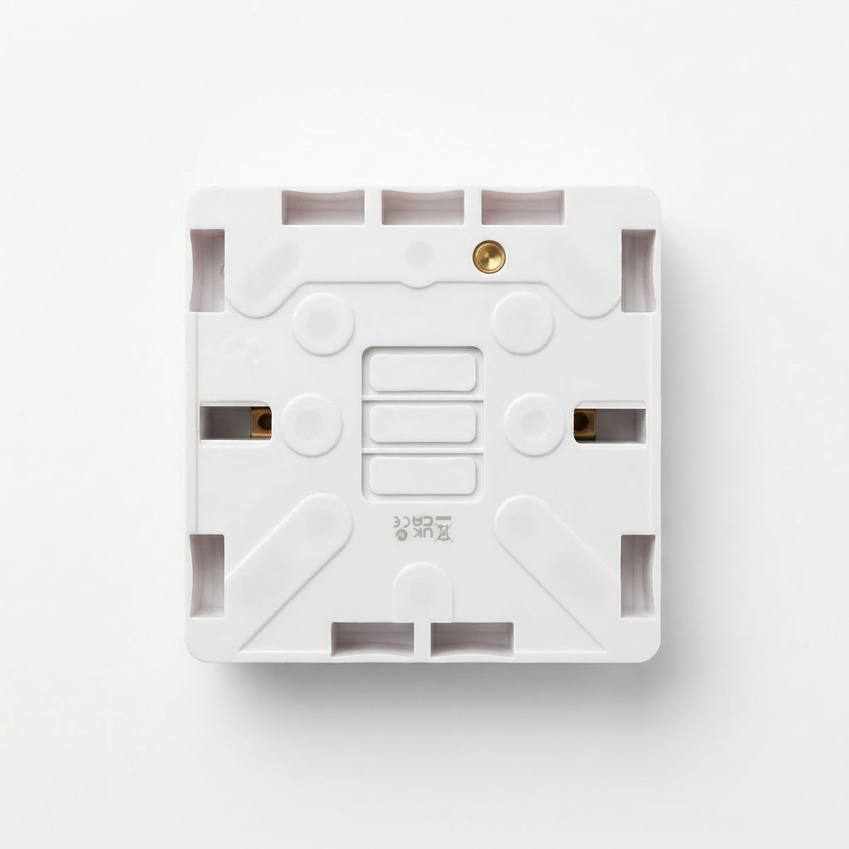 50 Pack 1 Gang Surface Pattress Boxes 25mm White | Elite Elegance