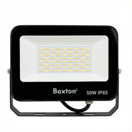 Baxton 50W LED Floodlight 3CCT (3000K 4000K 6500K) IP65 Outdoor Light