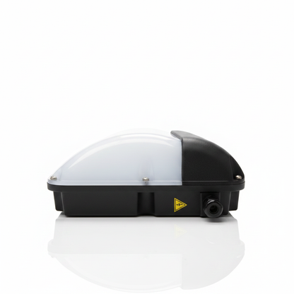 30W LED Commercial Bulkhead Light With Photocell Sensor 4000k IP65 Black | Baxton