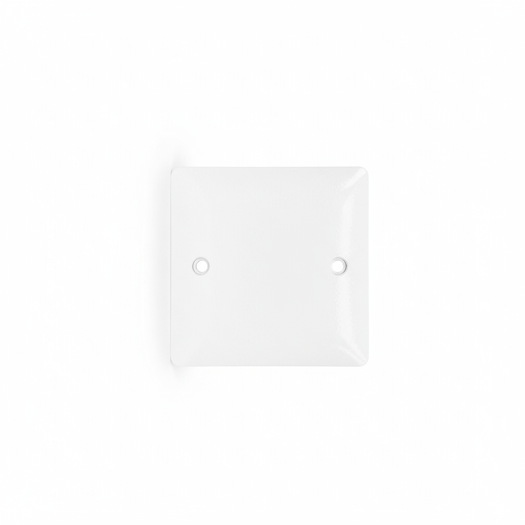 1 Gang Blank Plate White | Elite Elegance