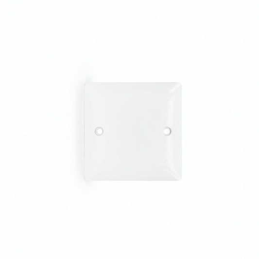 1 Gang Blank Plate White | Elite Elegance