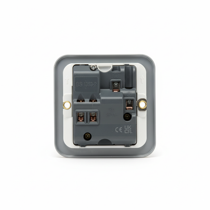 13A 1 Gang Metal Clad Switched Socket DP | Elite Elegance