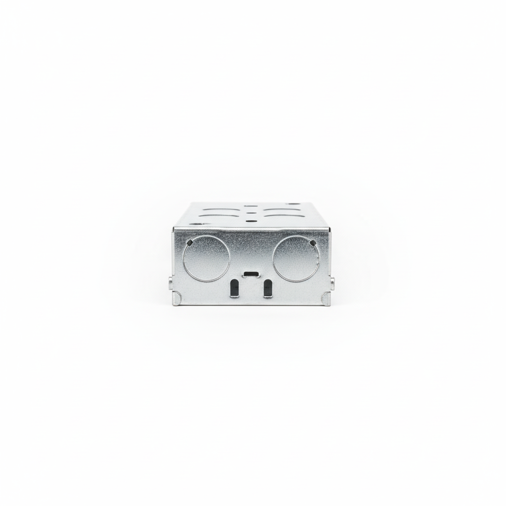 2 Gang Metal Back Box 35mm Adjustable Lug | Elite Elegance