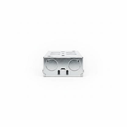 2 Gang Metal Back Box 35mm Adjustable Lug | Elite Elegance