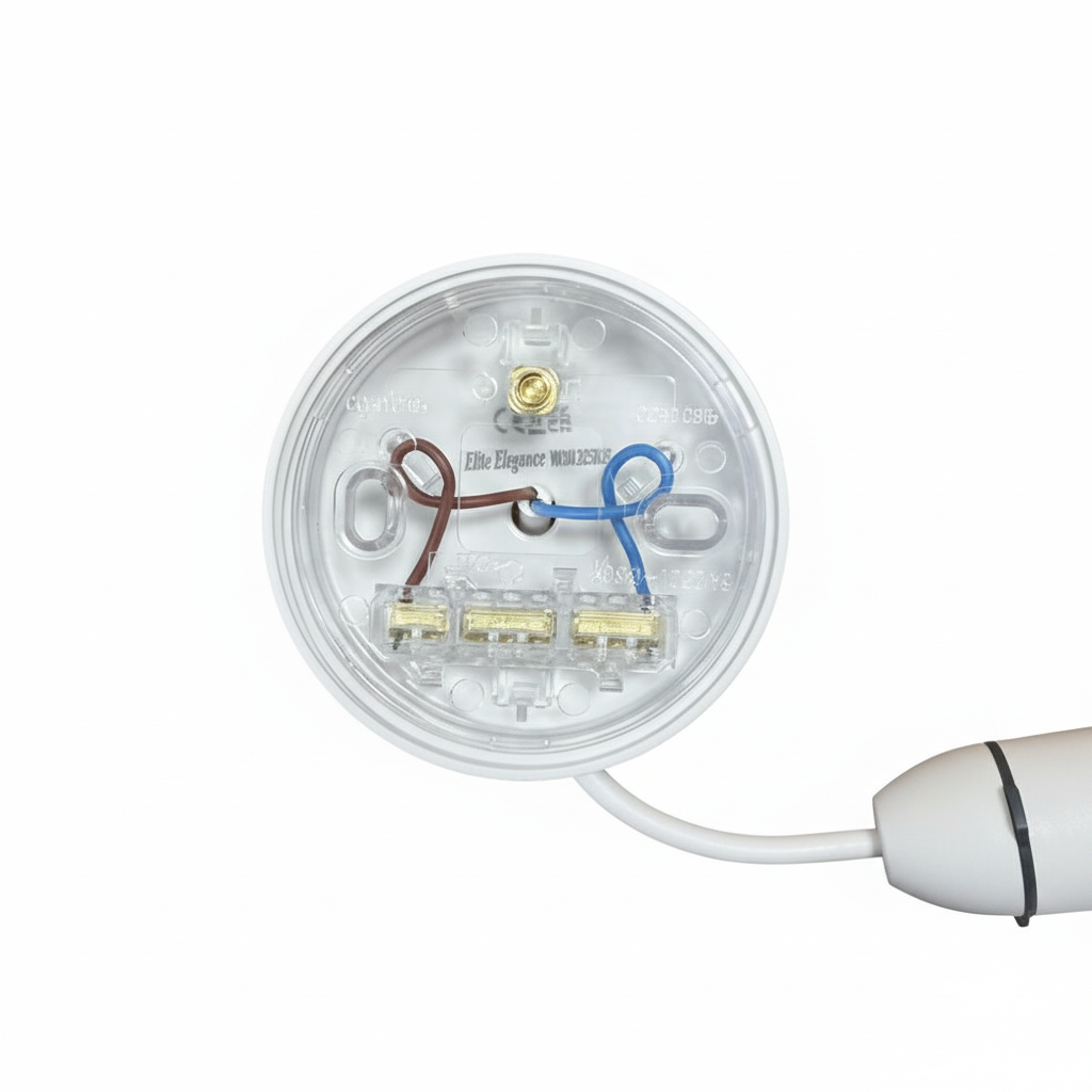 Elite Elegance B22 Pendant Set White T2 150mm (6”)
