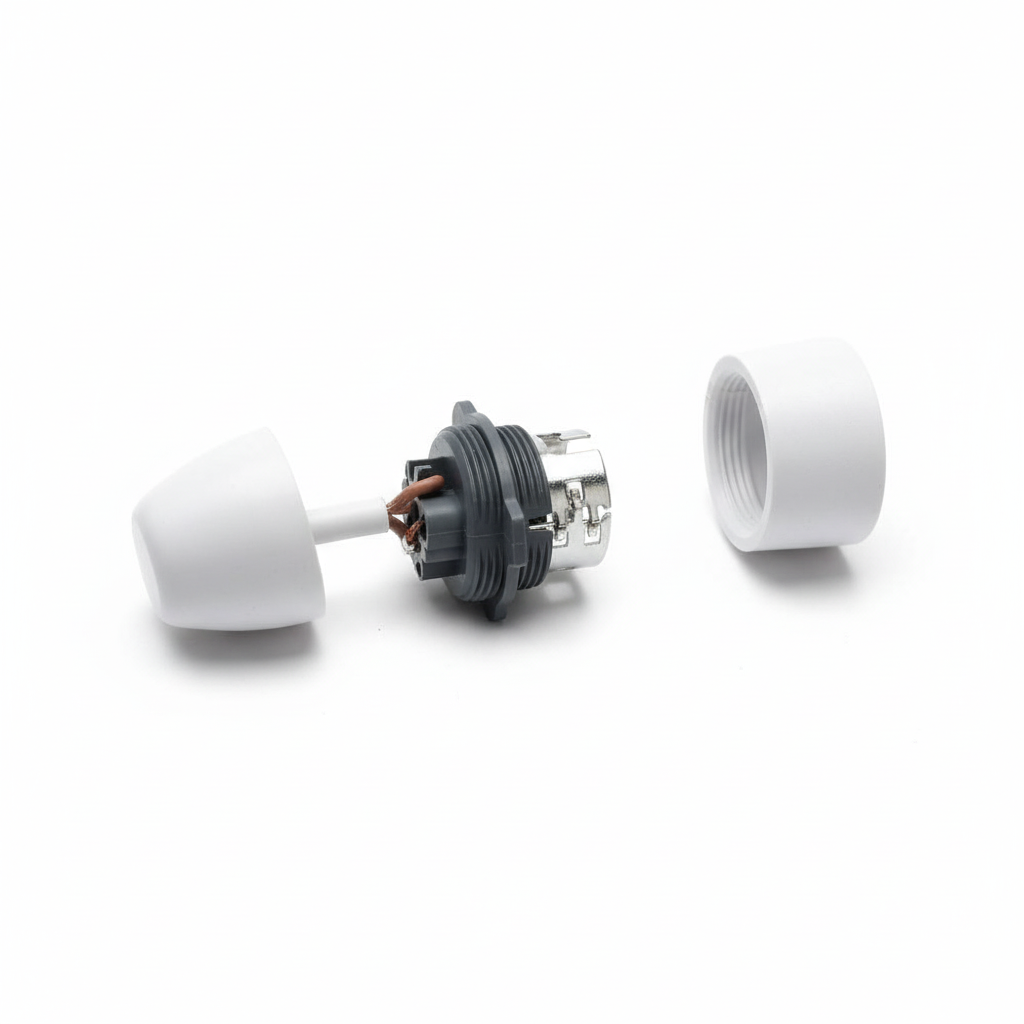 Elite Elegance B22 Pendant Set White T2 150mm (6”)