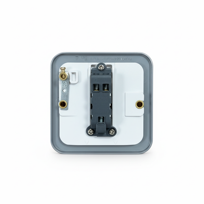 1 Gang 2 Way Metal Clad Light Switch 10AX | Elite Elegance