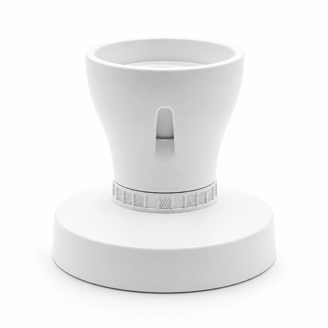 B22 Straight Batten Lampholder HO Skirt Big Base White | Elite Elegance