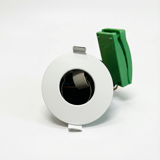 Baxton Pro Fire Rated GU10 Downlight White IP20 Push Fit