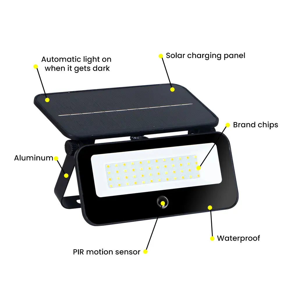 Smart Solar Wall Light – Adjustable Color Temperature & Motion Sensor
