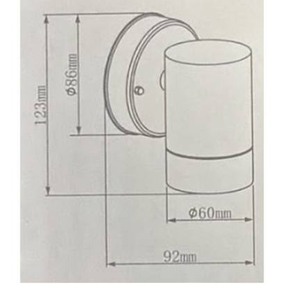 GU10 Outdoor Wall Light Downlight IP44 Grey | Baxton