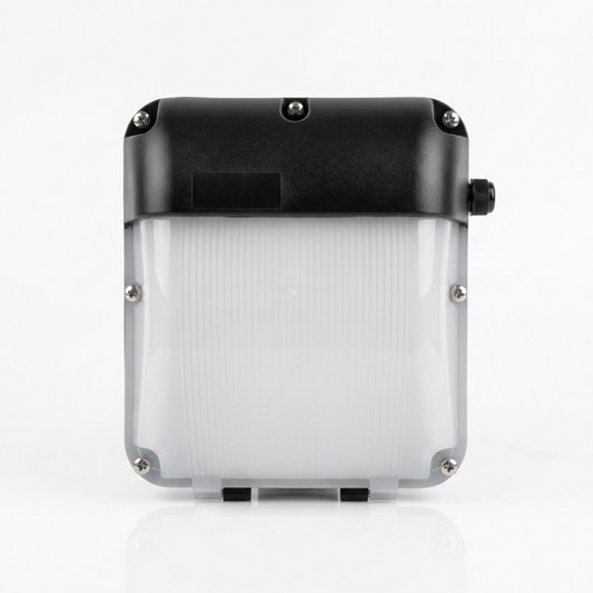 20W LED Commercial Bulkhead Light With Photocell Sensor 4000k IP65 Black | Baxton