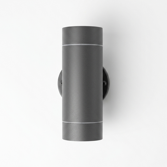 GU10 Outdoor Wall Light Up & Down IP44 Grey | Baxton