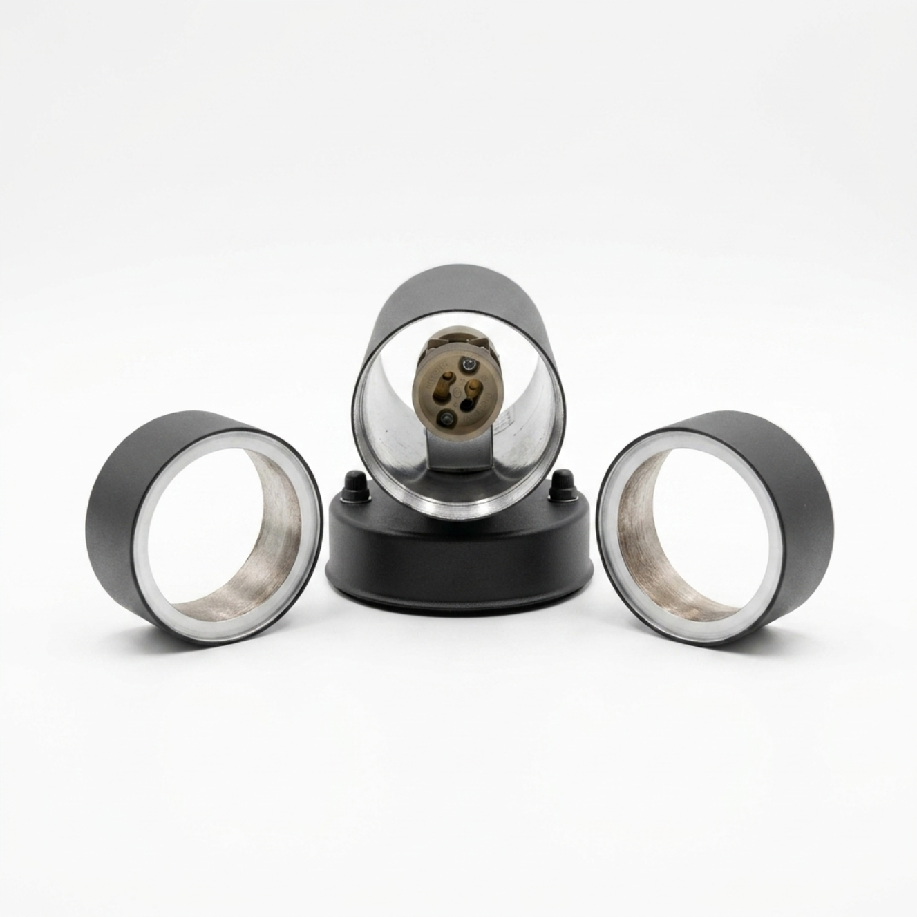 GU10 Outdoor Wall Light Up & Down IP44 Grey | Baxton