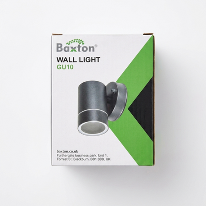 GU10 Outdoor Wall Light Downlight IP44 Grey | Baxton