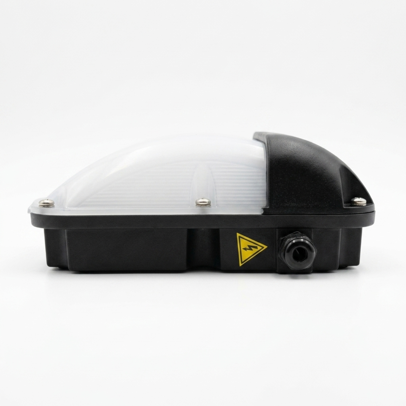 20W LED Commercial Bulkhead Light With Photocell Sensor 4000k IP65 Black | Baxton