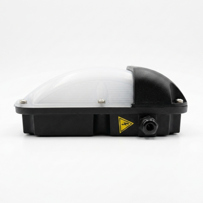 20W LED Commercial Bulkhead Light With Photocell Sensor 4000k IP65 Black | Baxton