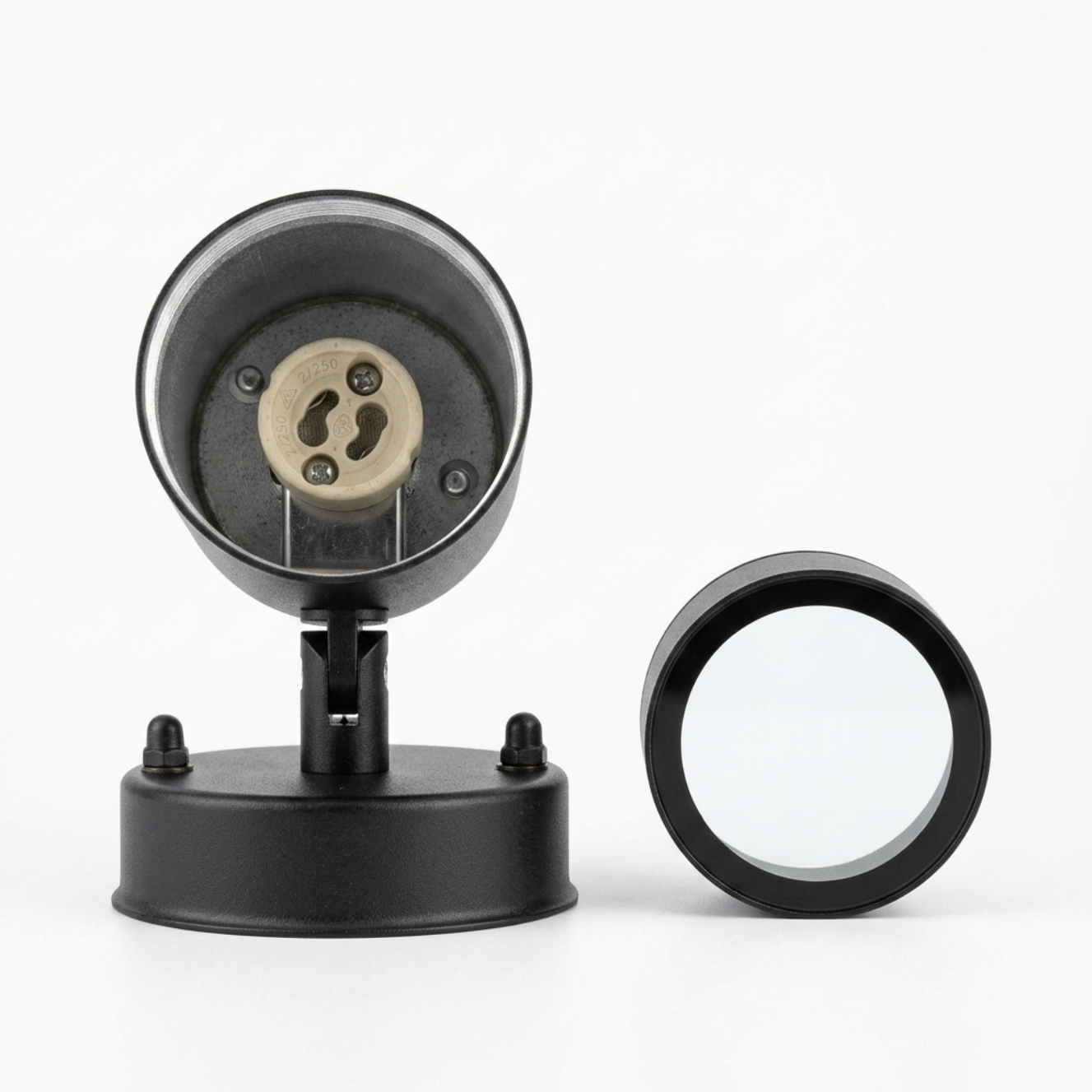 GU10 Outdoor Wall Light Downlight IP44 Black | Baxton