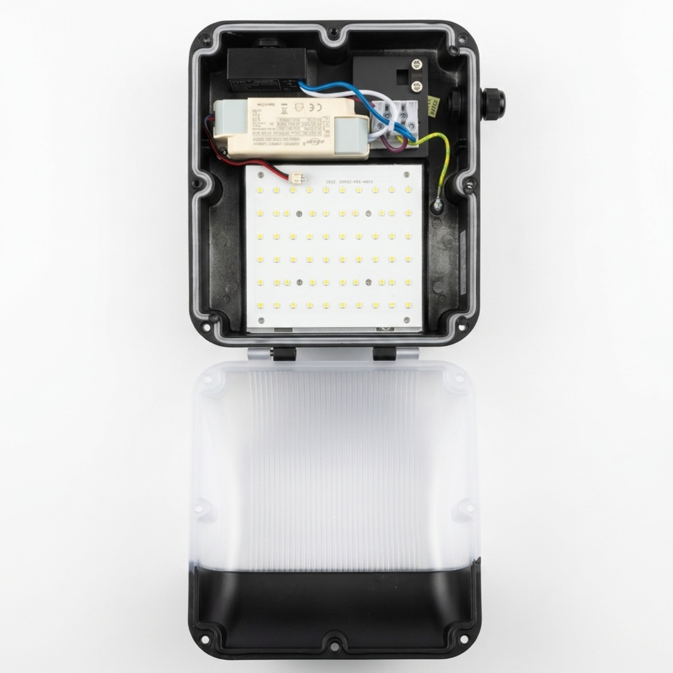 20W LED Commercial Bulkhead Light With Photocell Sensor 4000k IP65 Black | Baxton