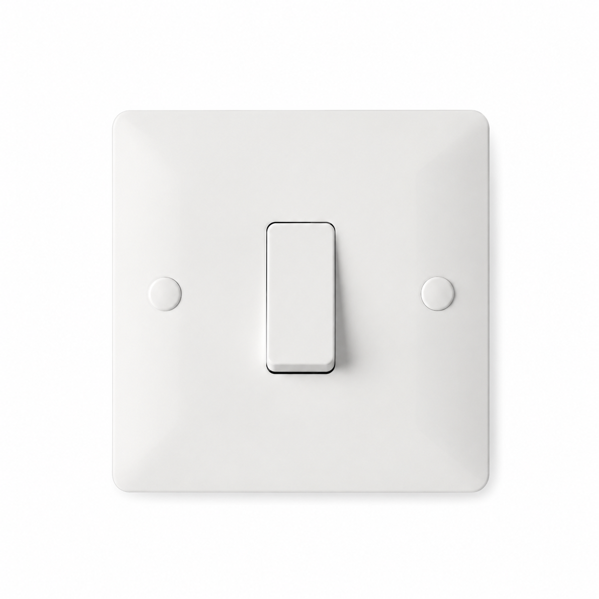 Elite Elegance 1 Gang 2 Way Light Switch 10AX White – Installer Pack (20 Pack)
