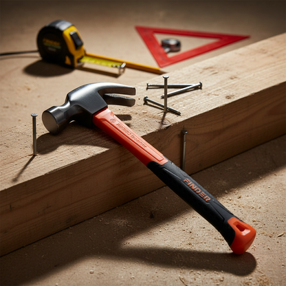 Finder 16oz Claw Hammer with Fiberglass Handle