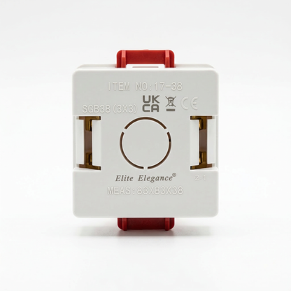 Elite Elegance 1 Gang Dry Lining Back Box 38mm Knockout Pattress Box