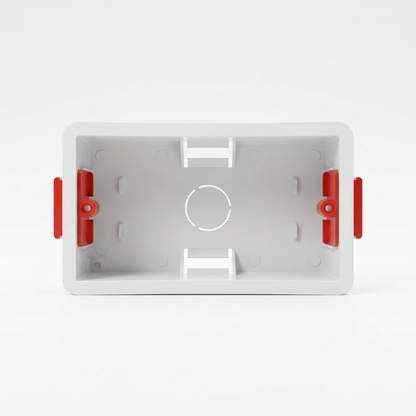 Elite Elegance 2 Gang Dry Lining Back Box 38mm Knockout Pattress Box