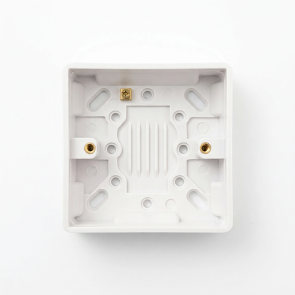 1 Gang Surface Pattress Box 25mm White | Elite Elegance