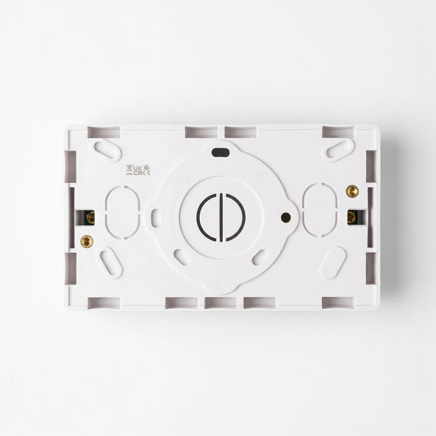 2 Gang Surface Pattress Box 35mm White | Elite Elegance