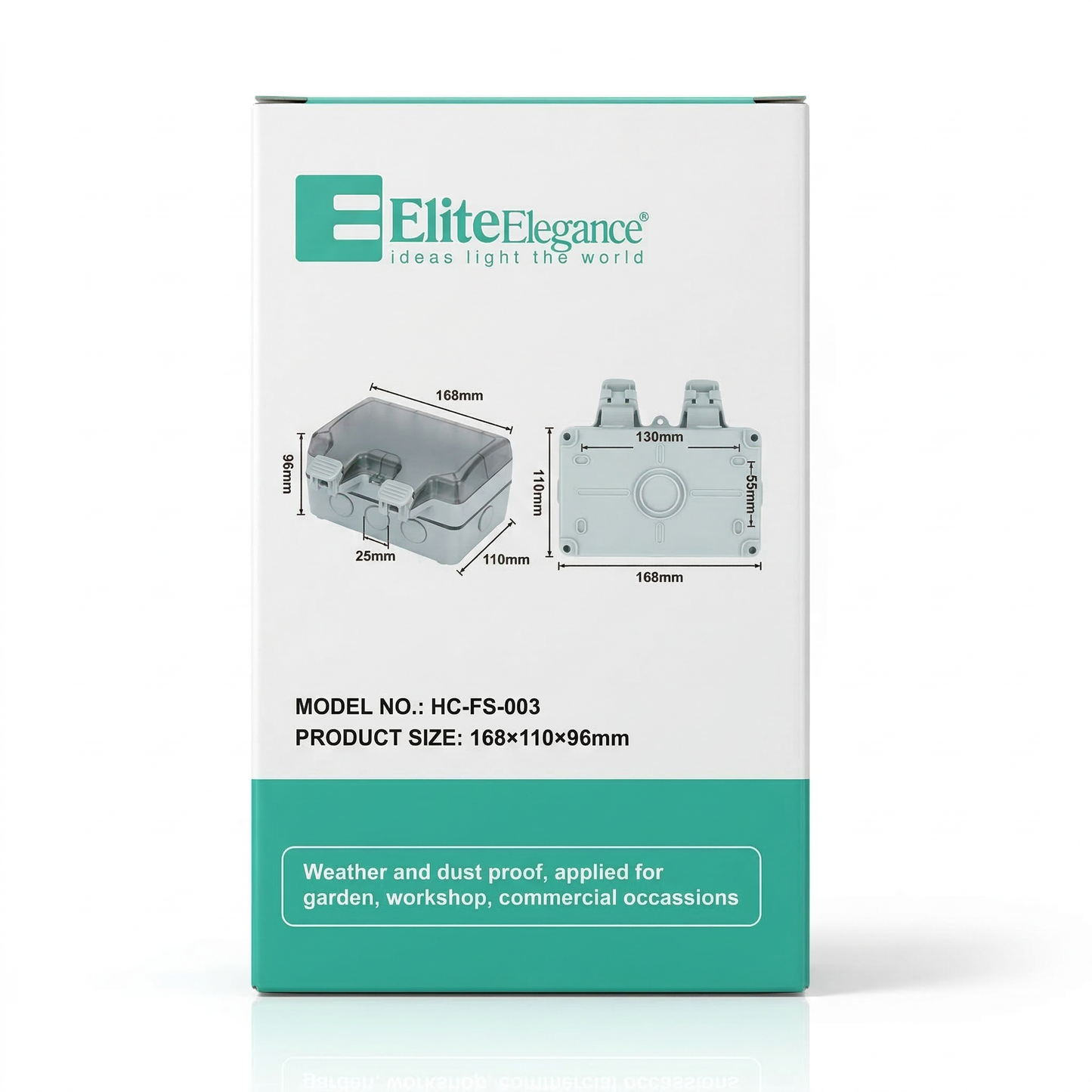 Elite Elegance Waterproof Outdoor Socket IP66 – 1 Gang / 2 Gang Switched 13A