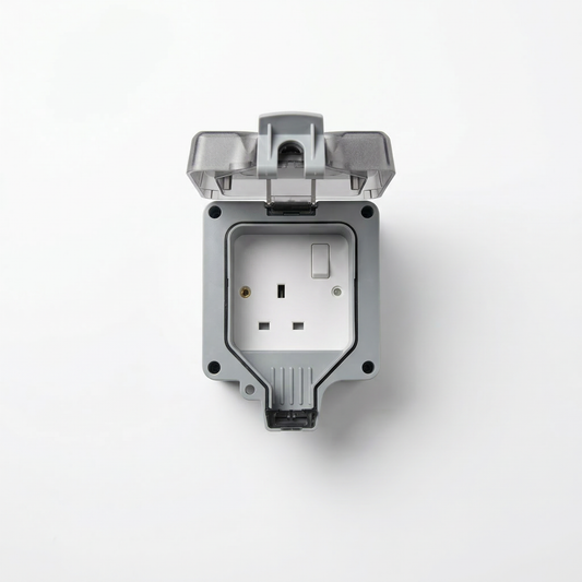 Elite Elegance Waterproof Outdoor Socket IP66 – 1 Gang Switched 13A