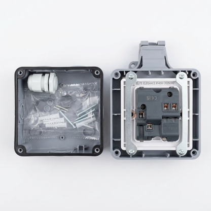 Elite Elegance Waterproof Outdoor Socket IP66 – 1 Gang / 2 Gang Switched 13A