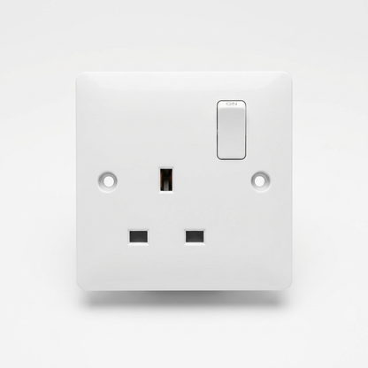13A Single Switched Socket DP White | Elite Elegance