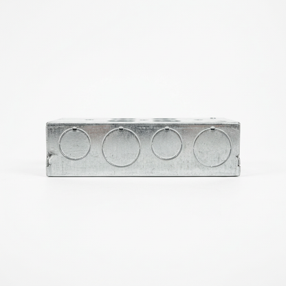 2 Gang Metal Back Box 35mm Adjustable Lug | Elite Elegance