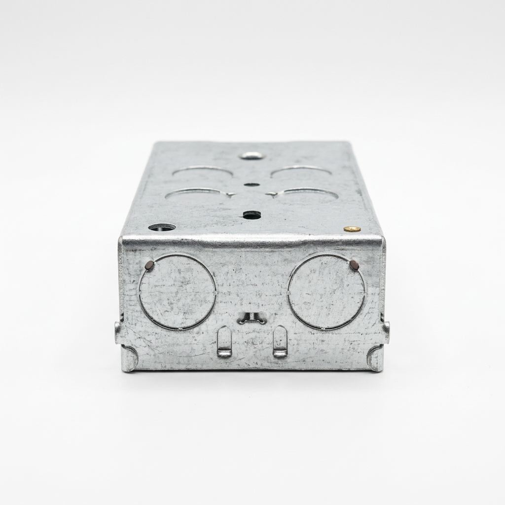 2 Gang Metal Back Box 35mm Adjustable Lug | Elite Elegance