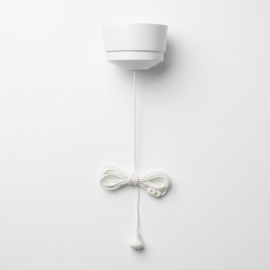 10AX 2 Way Ceiling Pull Cord Switch White | Elite Elegance