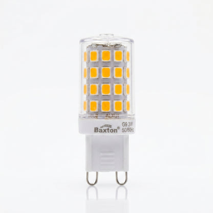 Baxton 10 Pack G9 LED Light Bulbs 3.5W Warm White 3000K Non Dimmable