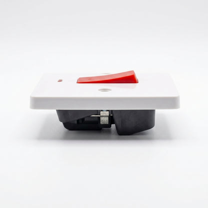 45A Double Pole Switch With Neon White | Elite Elegance